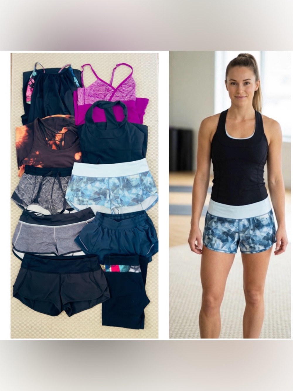 LULULEMON Bundle Of 10 Athletic Tank Top Running Shorts Leggings  Size 6